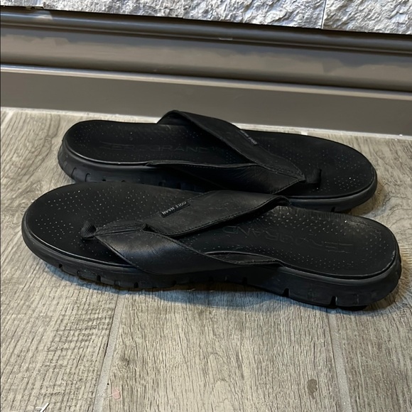 Cole Haan Zero Grand Men's Black Leather Summer Sandals size 9 - Picture 7 of 11
